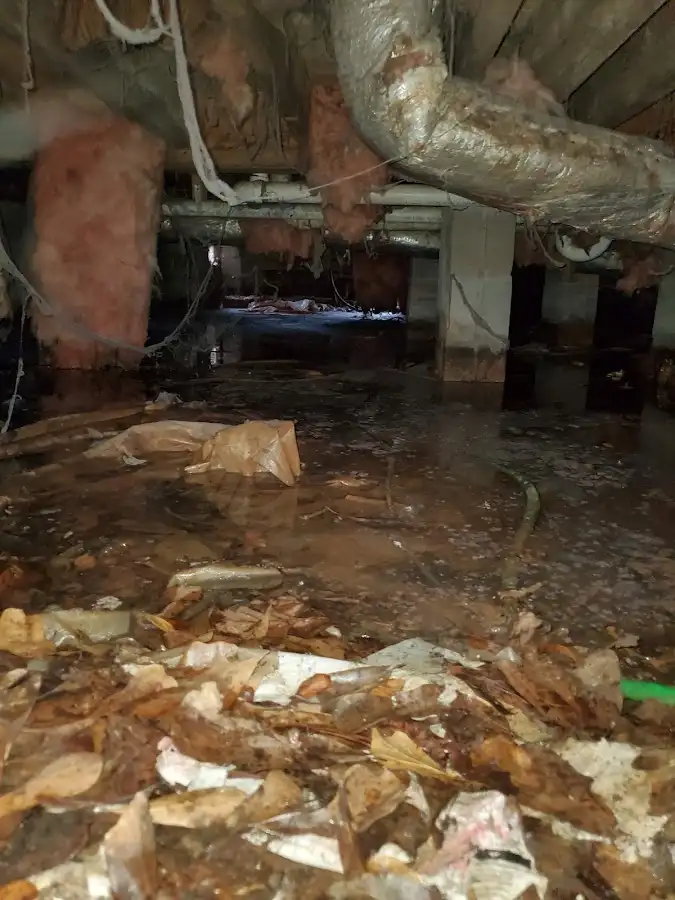 Crawl space flood assessment for Commercial Water Damage Restoration in Radcliff