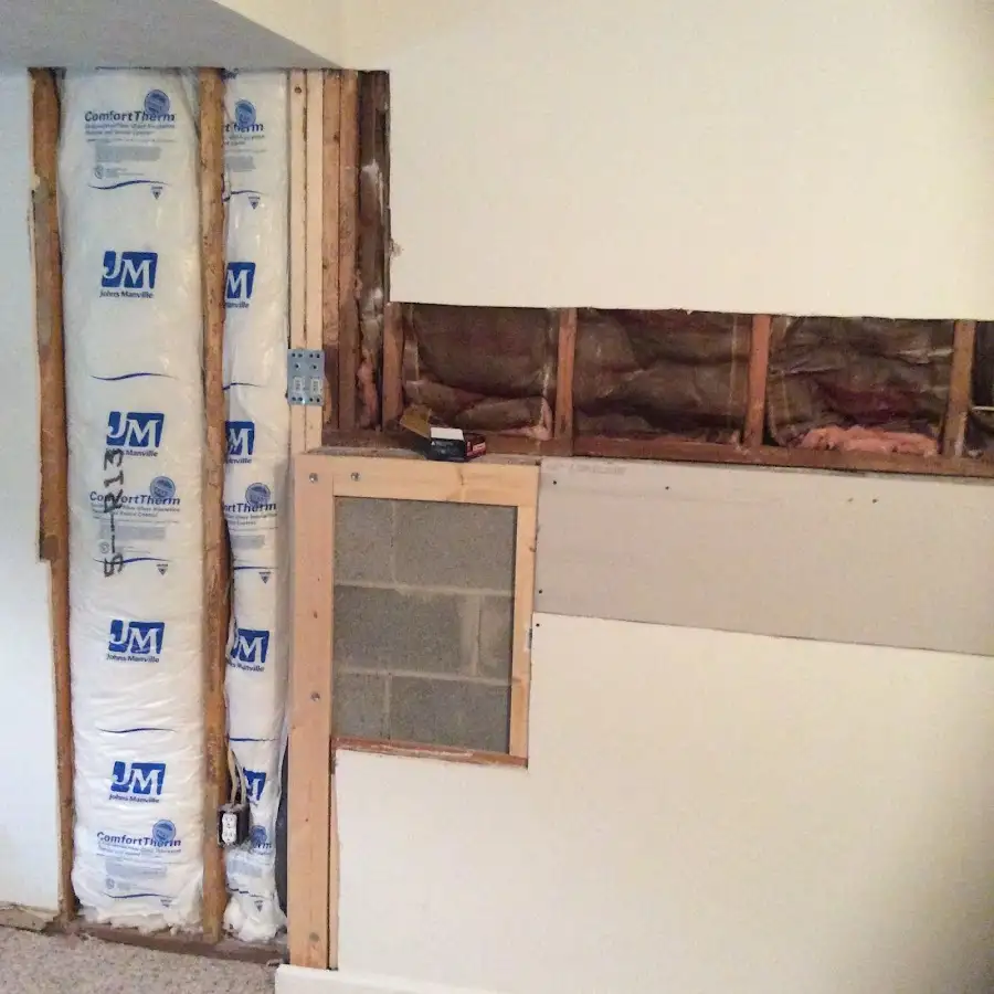Wall insulation replacement during Contents Cleaning & Restoration in Radcliff